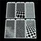 6 Pieces DIY Geometric Decorative Stencils Painting Templates Art Drawing Stencil Templates for Scrapbooking Cookie Tile Furniture Wall Floor Decor Drawing Tracing DIY Art(Geometry)